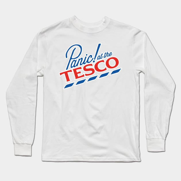 Panic at the Tesco Long Sleeve T-Shirt by gnotorious